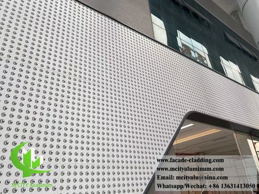 Goede prijs Decoratieve aluminium scherm metalen gevel panelen met geperforeerd patroon laser snij ontwerp online