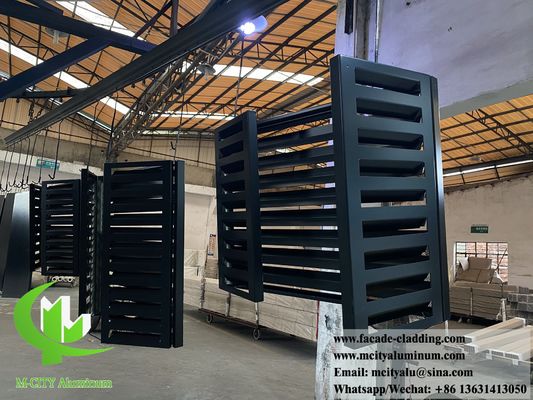 Goede prijs Poedercoated Perforated Aluminium AC Cover Aanpasbare grootte voor bescherming van airconditioning online